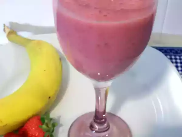 Receita Batido morango-banana