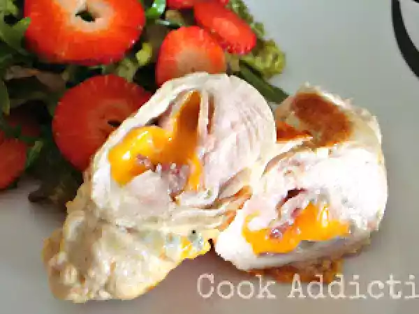 Receita Rolinhos de peru com queijo e presunto
