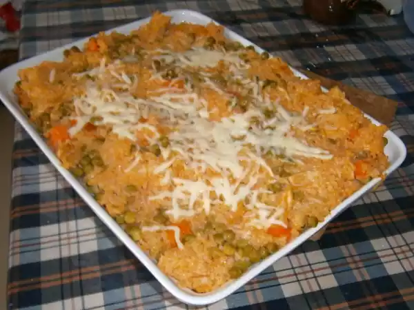Receita Arroz de forno