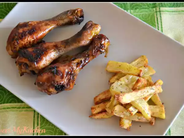 Receita Pernas de frango caramelizadas
