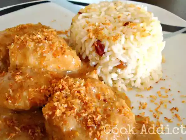Receita Frango com leite de coco e gengibre