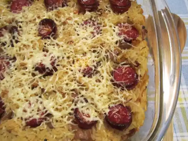 Receita Arroz de sobras de carne no forno