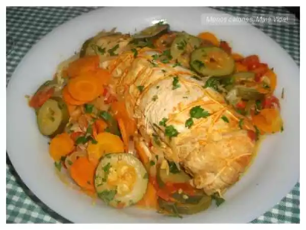 Receita Rolo de peru estufado