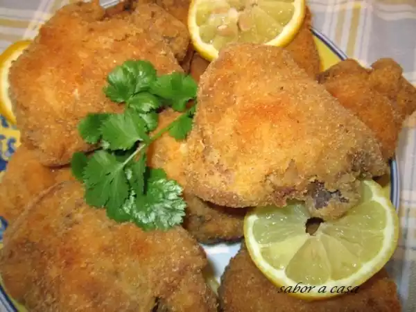 Receita Coxas de frango cozidas e depois fritas