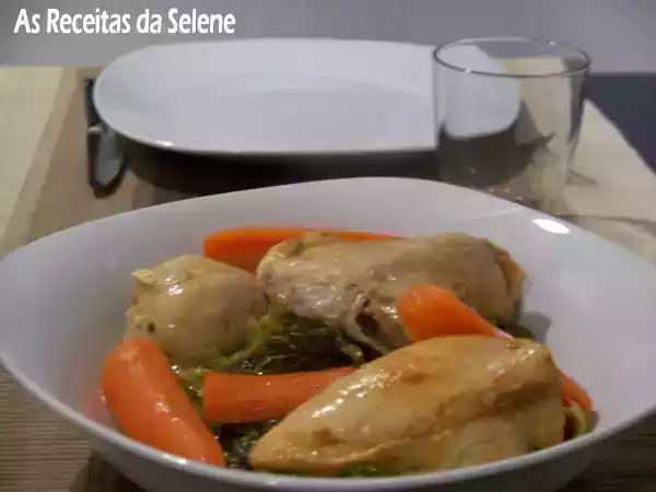 Receita Frango com repolho