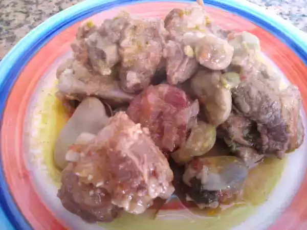 Receita Favas com entrecosto