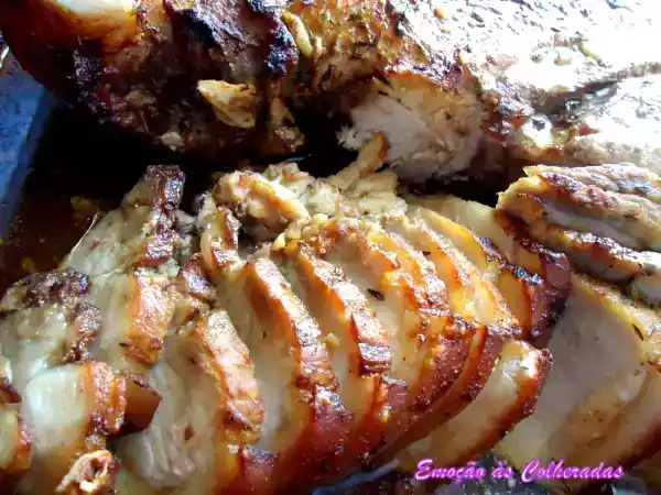 Receita Pernil de porco assado com cerveja preta