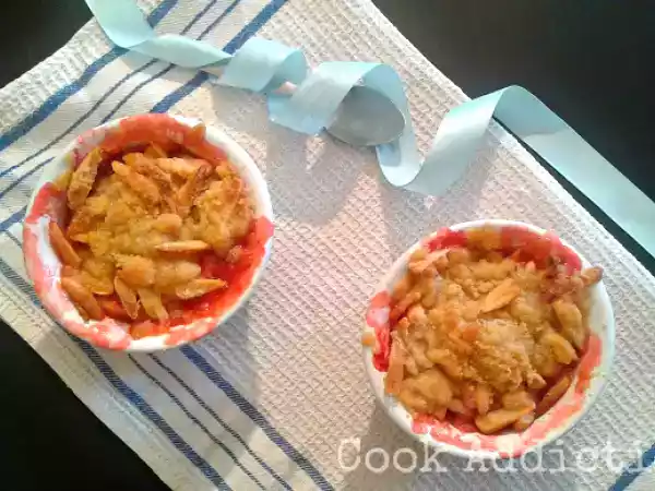 Receita Crumble de morango e maçã