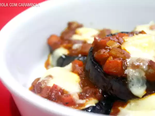 Receita Berinjela com queijo brie
