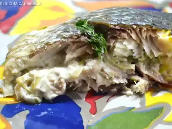 Receita Tainha recheada com alho-poró e creme de ricota