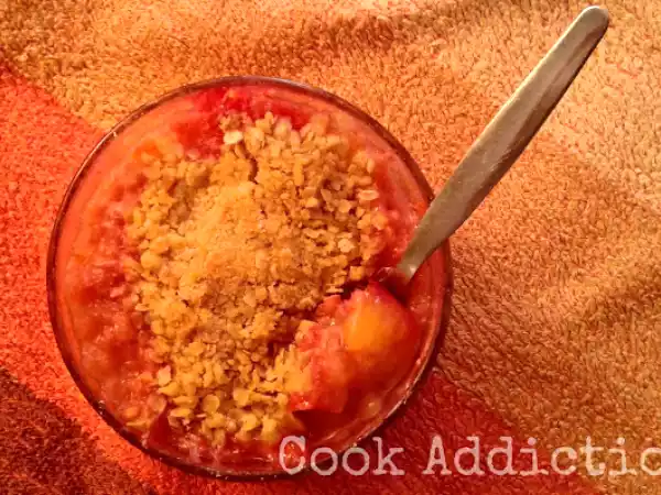 Receita Crumble de ameixa