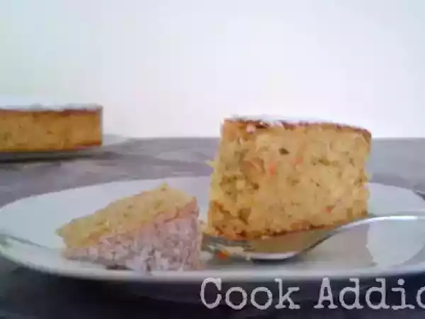 Receita Bolo de cenoura, pêra e amêndoa