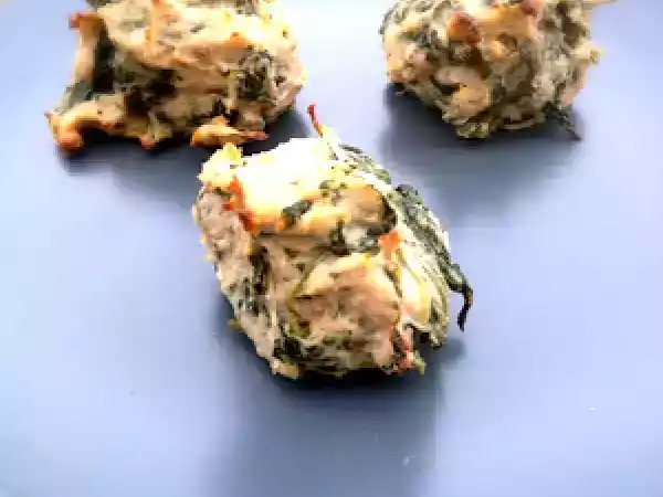 Receita Almôndegas de peru com espinafres no forno