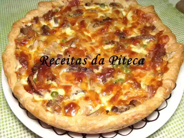 Receita Quiche de carne grelhada e legumes