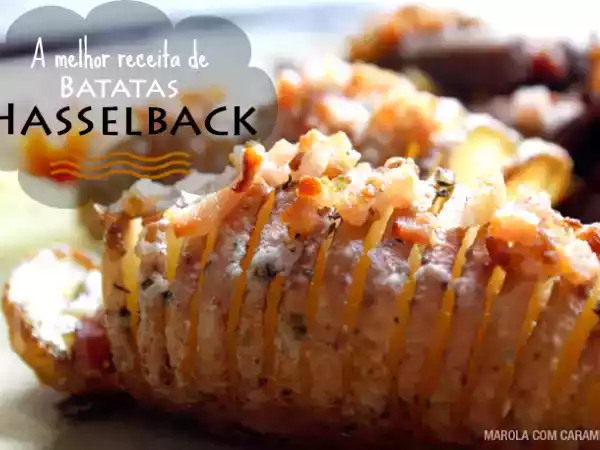 Receita Batatas hasselback