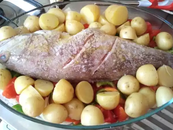 Receita Peixe assado no forno