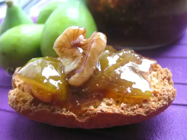Receita Compota de figo e nozes