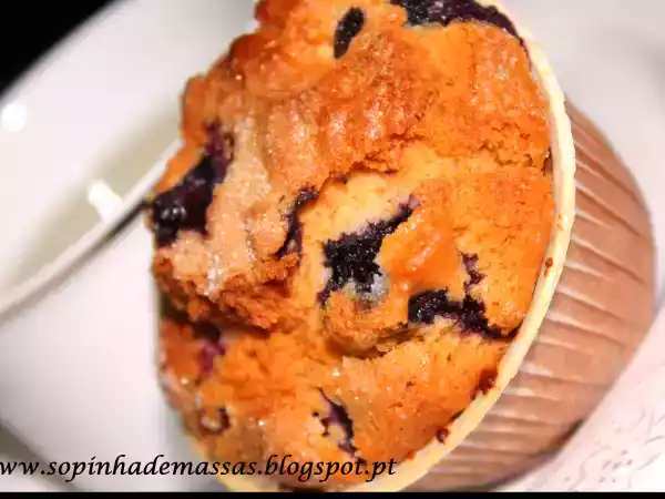 Receita Muffins de mirtilos