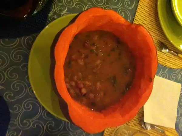 Receita Sopa de abóbora mogango à casa das mós