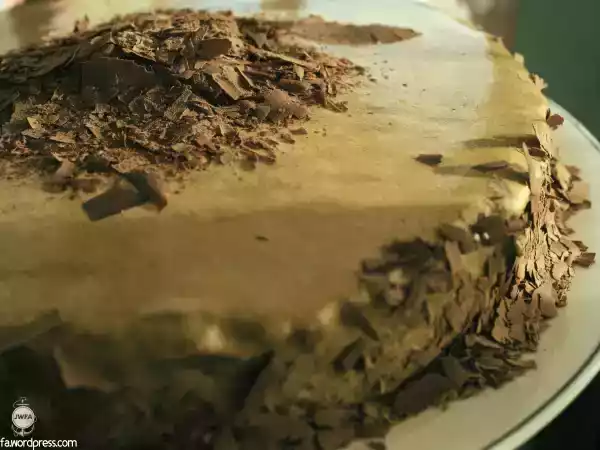 Receita Bolo de chocolate e glacé de café