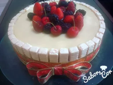 Receita Torta bis especial de frutas vermelhas com chocolate branco