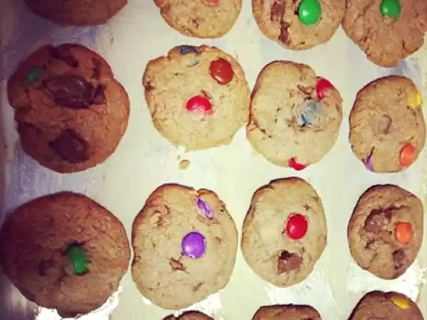 Receita Biscoito com gotas de chocolate