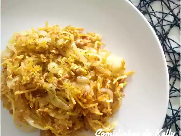 Receita Atum à brás