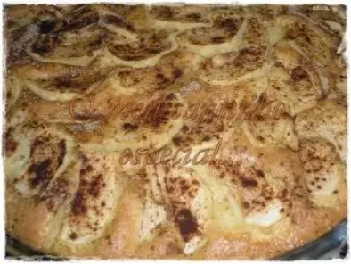 Receita Tarte de maçã com creme e cobertura