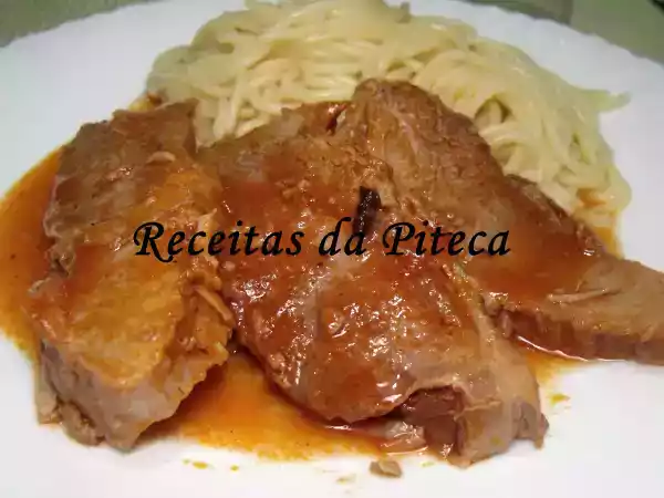 Receita Lombo de porco estufado com mostarda e especiarias