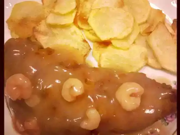 Receita Filetes de pescada com molho de camarão