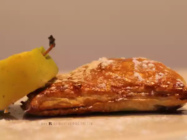 Receita Folhados de maçã canela e gengibre