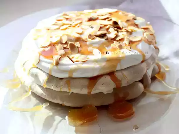 Receita Vacherin de chocolate e caramelo