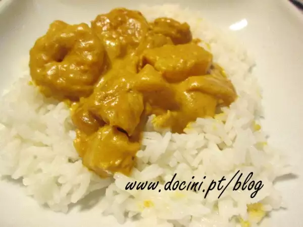 Receita Caril de camarão com abacaxi