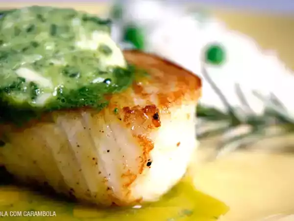 Receita Badejo com manteiga de ervas