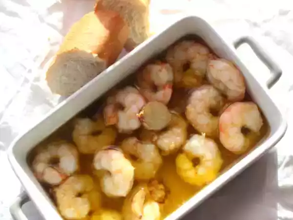 Receita Gambas ao alho