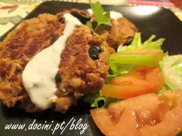 Receita Hambúrgueres de atum e azeitonas