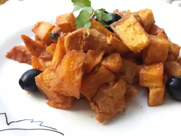 Receita Carne de porco à portuguesa
