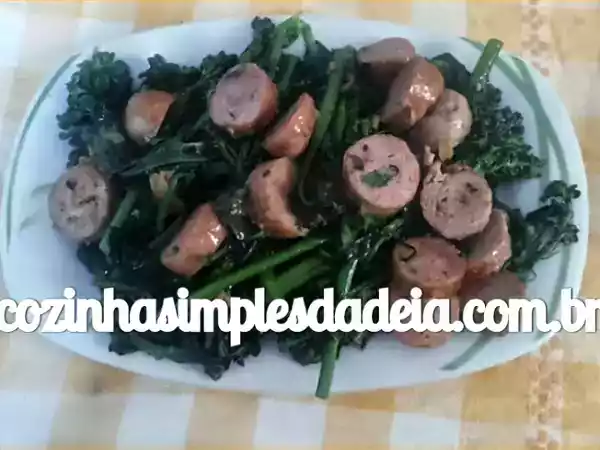 Receita Brócolis com linguiça - receita do buddy valastro - cake boss