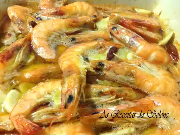Receita Camarões no forno