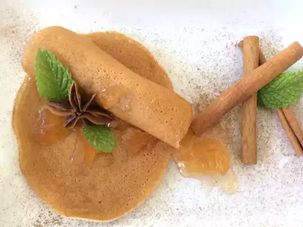 Receita Panquecas doces com canela