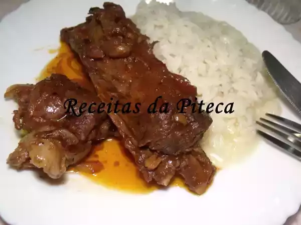Receita Entrecosto de javali estufado