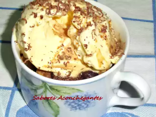 Receita Affogato de bolacha, café e frutos vermelhos de jamie olivier