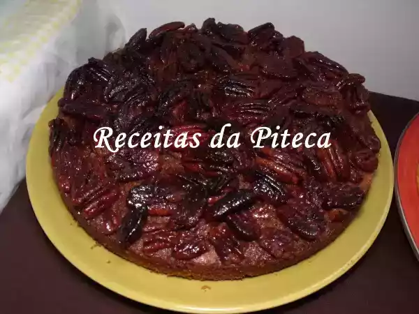 Receita Tarte de nozes pecans e canela