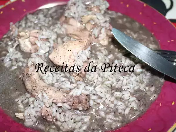 Receita Arroz de cabidela de frango