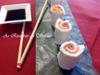 Receita Sushi fingido de salmão fumado