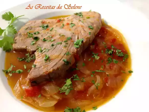 Receita Bifes de atum