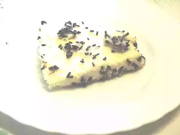 Receita Tarte de natas com côco e pepitas de chocolate