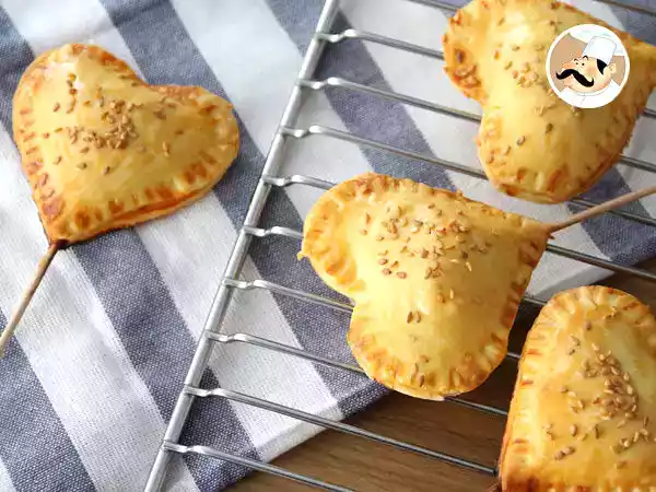Receita Pie pops coração