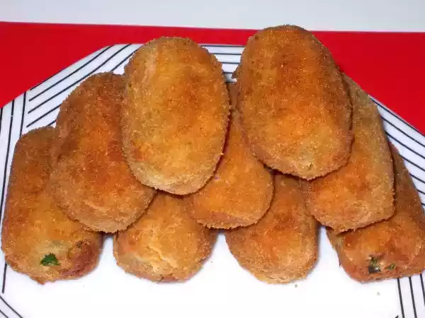 Receita Croquetes de alheira