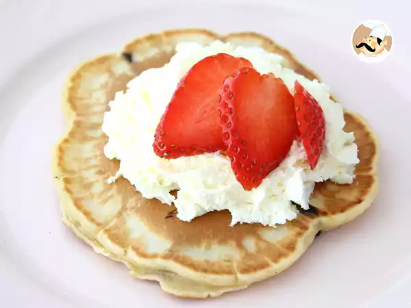 Receita Panquecas com pepitas de chocolate